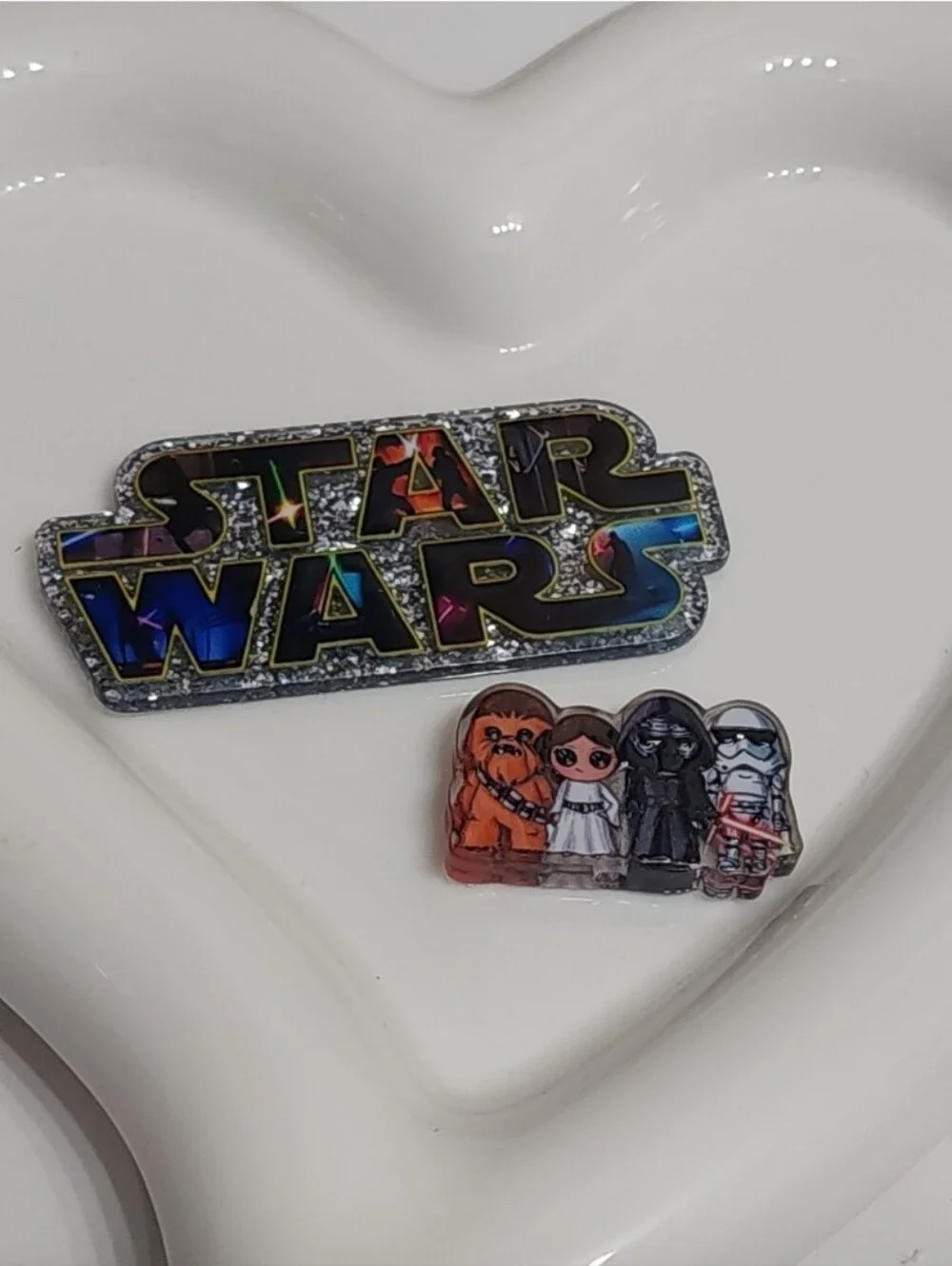 Star Flatback Focal Bead Badge Keychain Acrylic‎ Flats Planar Canachon Crafts